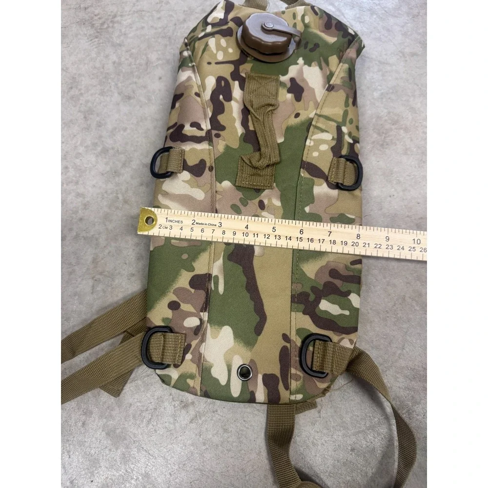 KMS Hydration Carrier Water Backpack Camo Adjustable Strap Tactical Hiking